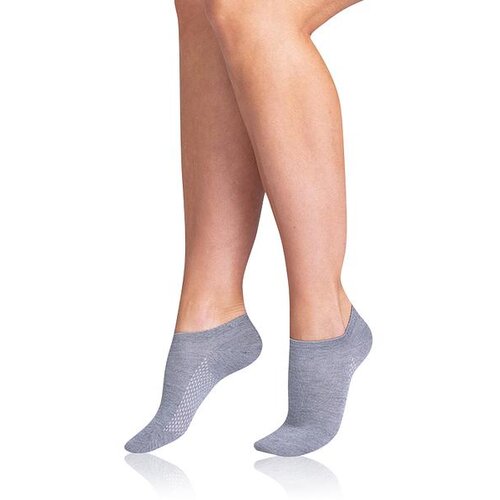 Bellinda BAMBOO AIR LADIES IN-SHOE SOCKS - Women&amp;#039;s Short Bamboo Socks - Grey Slike
