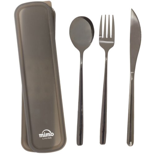 Premier Housewares Crni pribor 3 kom od nehrđajućeg čelika Mimo &amp;ndash; Slike