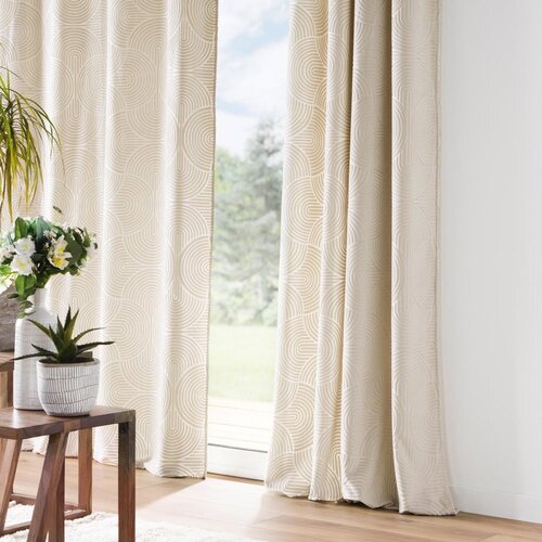 Douceur d int&amp;eacute;rieur Bež žametna zavesa 135x260 cm Eva &amp;ndash; Slike