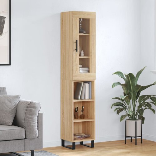 vidaXL Visoka omara sonoma hrast 34,5x34x180 cm inženirski les Cene