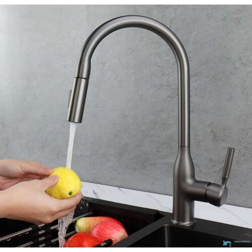 EYN Izvlečna kuhinjska armatura | Pipa KS15174 &amp;mdash; Krom Slike