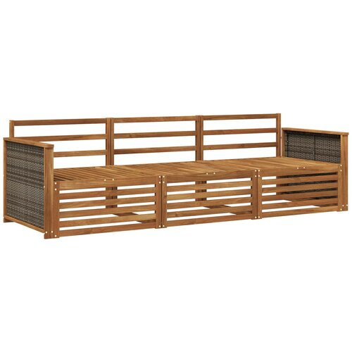 vidaXL Zunanja garnitura za sedenje 3 pcs Naravna Masiven les akacije, (5000281960) Cene