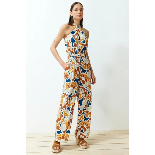 Trendyol Limited Edition Multicolor Patterned Maxi Jumpsuit