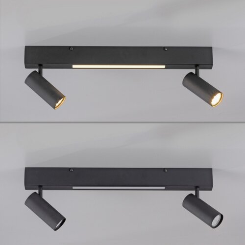 SCH&amp;Ouml;NER WOHNEN 11793-18 - LED spot svetlo DANTE 2xGU10/10W+LED/7,2W crna Slike