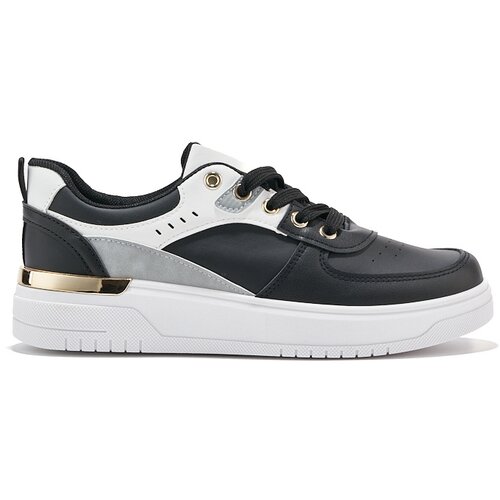 Shelvt Black platform trainers Cene