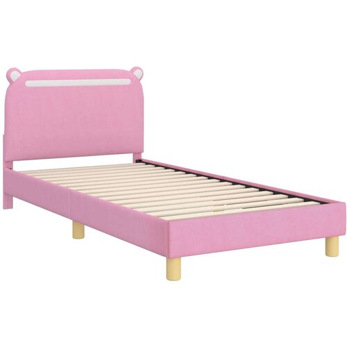  Krevet za djecu s uzglavljem Ružičasta 90 x 200 cm tkanina Slike