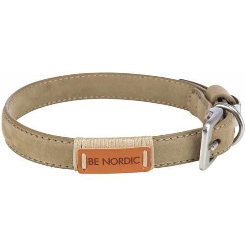  Be nordic ogrlica koža s-m 40-46cm/20mm bež Cene