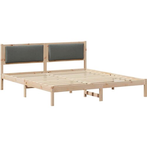 vidaXL Konstrukcija postelje z vzglavjem Temno siva 180 x 200 cm, (5000101787) Cene