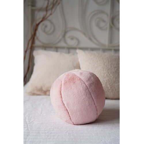 Mioli Decor Ukrasni jastuk Pelus Top, 25x25x25 cm, Svetlorozi Slike