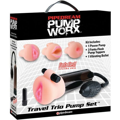 Pipedream pump worx travel trio set pumpe i masturbatora Slike