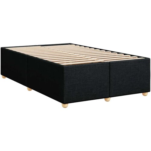  Boxspring krevet s madracem Crna 120 x 190 cm Tkanina - Crna 120 x 190 cm Dizajn linija Slike