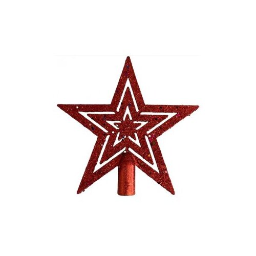 Vrh za bor 18x18cm,crveni CH61176 Slike