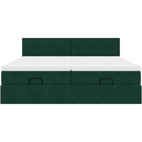  Krevet s od storage 2 kom. Tamnozelena 200 x 200 cm Velvet Slike