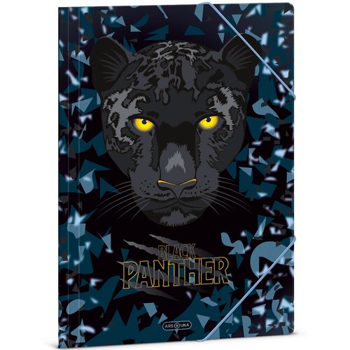 Ars Una Black Panther mapa s gumicom, veličine A4 Slike