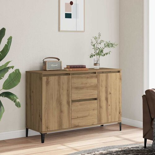  Komoda boja hrasta artisan 102x35x70 cm konstruirano drvo Cene
