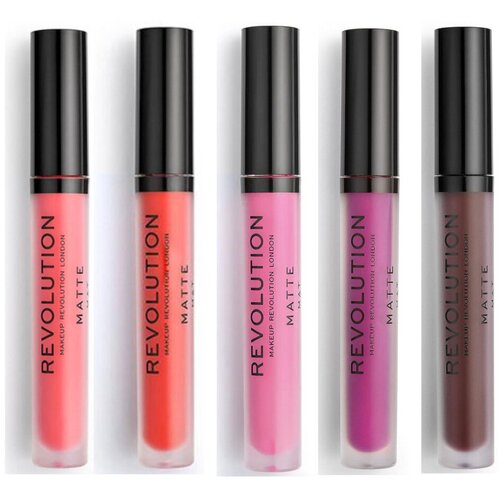 Makeup Revolution Glosi Set mit 5 matten Lipglossen - 130 Decadence/ 133 Destin Cene