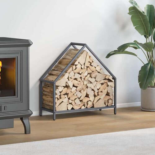 vidaXL stojalo za drva antracit 60x25x60 cm hladno valjano jeklo Cene