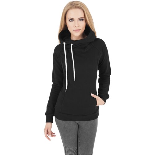 UC Ladies Women&amp;#039;s raglan hoodie in black Slike