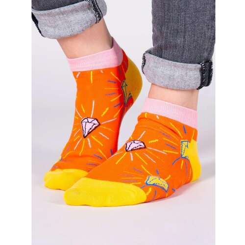 Yoclub Unisex's Ankle Funny Cotton Socks Patterns Colours SKS-0086U-B600 Cene