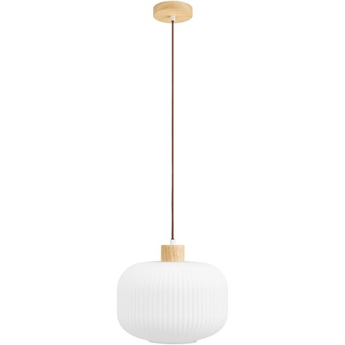 House Nordic Bela viseča svetilka s steklenim senčilom &amp;oslash; 30 cm Argalo &amp;ndash; Slike