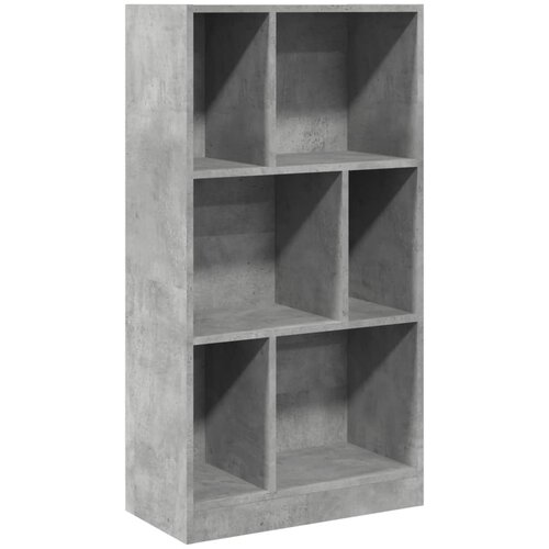 VidaXL Knjižna omara betonsko siva 57x28,5x107,5 cm inženirski les, (21326733) Slike