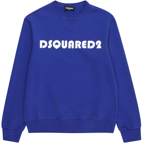 Dsquared2 Sweater majica kobalt plava / bijela