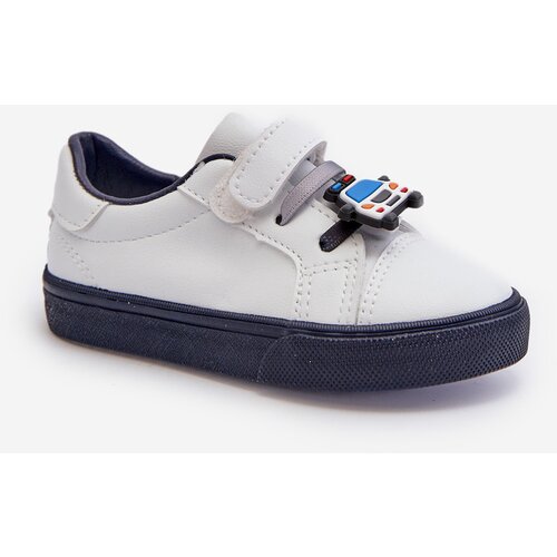 PA1 Children&amp;#039;s sneakers with velcro white-navy Pennyn Slike