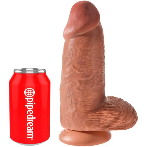 King Cock chubby Tan Dildo 9&amp;quot; Boja kože Slike