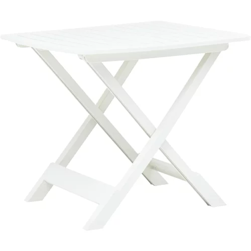 Sklopivi vrtni stol bijeli 79 x 72 x 70 cm plastični