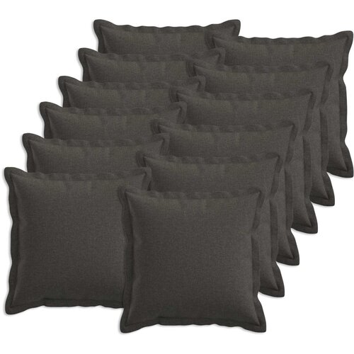  Presvlaka za jastuk 12 pcs HOUTEN Tamnosiva 50 x 50 cm Cene