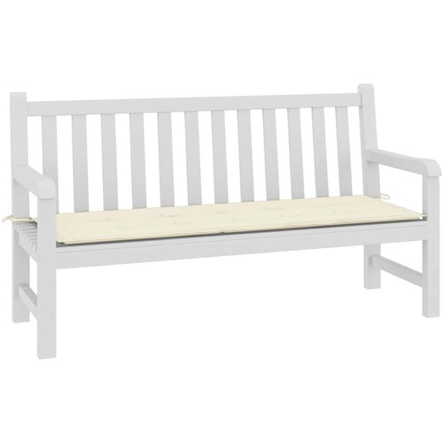  Jastuk za vrtnu klupu krem 150x50x4 cm od tkanine Oxford Slike