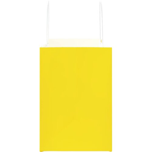  Papirnate vrećice 50 kom s ručkama žute 32x17x25 cm Slike