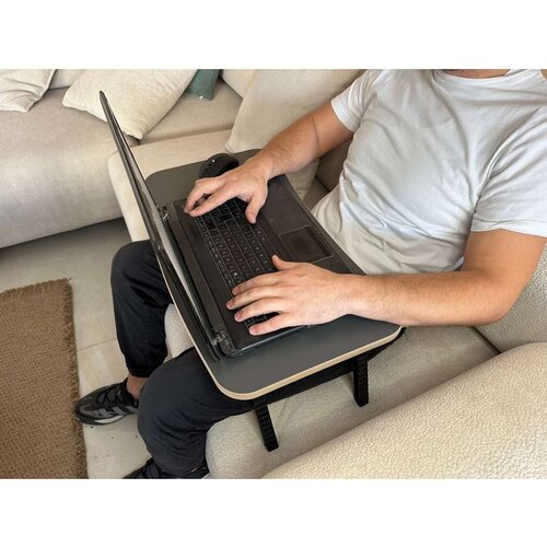 Hanah home Milton - Anthracite Anthracite Laptop Standing Desk Cene