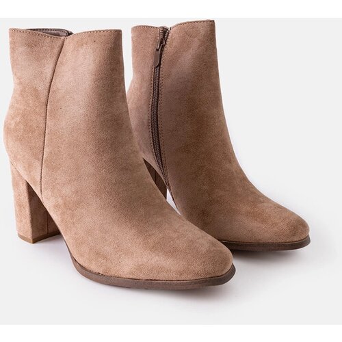 Gemre Beige insulated heeled ankle boots Torricelli Cene