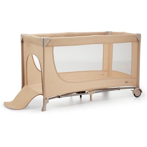 Kinderkraft prenosna posteljica joy&amp;trade; 2 z dodatki beige Slike