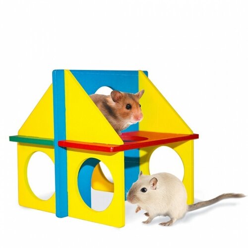 Duvo kućica za igru za glodare Fun House, 14x11cm Slike