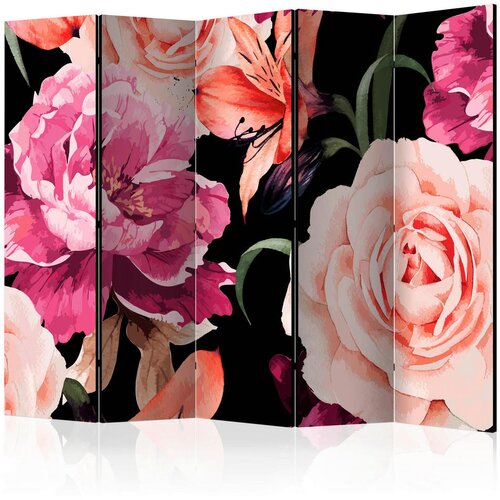 Artgeist PARAVAN 225/172/3 cm črna, pink Cene