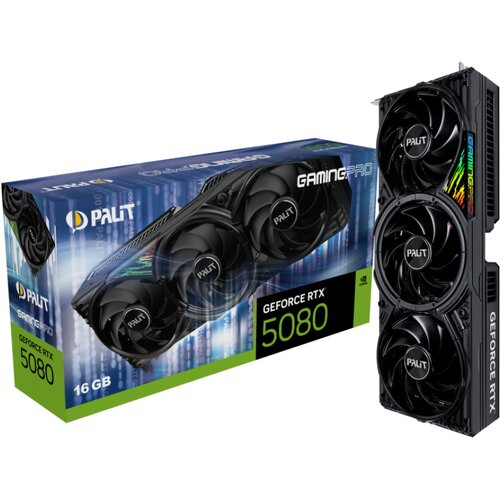 Palit GeForce RTX 5080 GamingPro NVIDIA 16 GB GDDR7 Slike