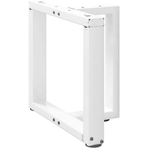  Noge za stolić T-oblika 2 kom bijele 50x25x(42-43) cm čelik Slike