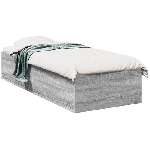 VidaXL Okvir za krevet boja hrasta 75 x 190 cm od konstruiranog drva Slike