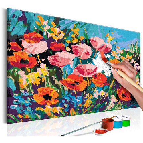  Slika za samostalno slikanje - Colourful Meadow Flowers 60x40 Slike