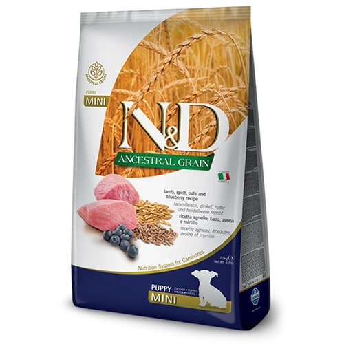 N&d suva hrana za štence ancestral grain mini jagnjetina i borovnica 2.5kg Cene