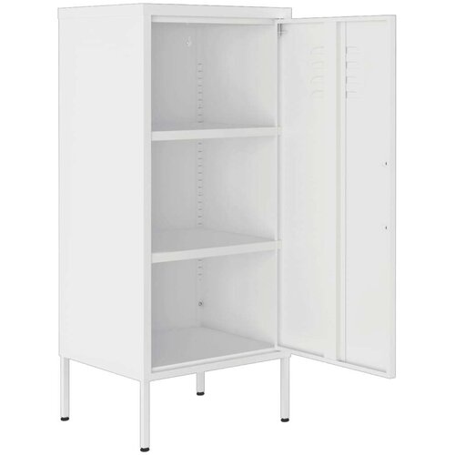 VidaXL Ormarić za pohranu bijeli 42 5 x 35 x 101 5 cm čelični Slike