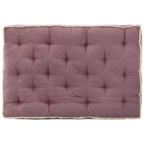vidaXL jastuk za sofu od paleta bordo 120 x 80 x 10 cm