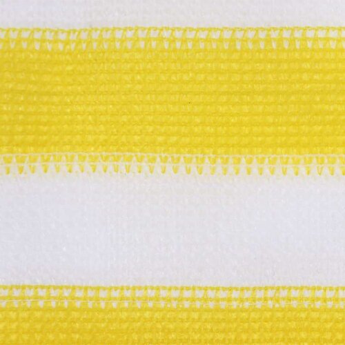 vidaXL Balkonsko platno rumeno in belo 120x500 cm HDPE, (20743161) Cene
