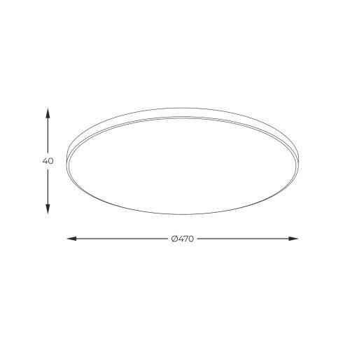 Zuma line WM-C7300-M-BL - led plafonsko svetlo veri LED/44W/230V prečnik 47 cm crna Slike