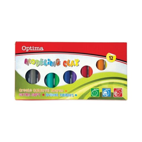 Optima Plastelin 12/1 karton Slike
