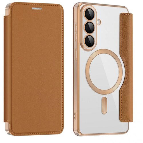  Maska za Samsung Galaxy S26 Plus S946B Magsafe Lux Bi Fold, Braon Cene