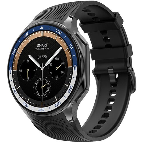  Smart watch dt watch x crni (crna silikonska i crna kozna narukvica) ( SW469 ) Cene