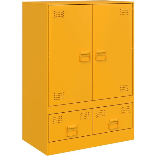 Maison Chic Komoda - Predalnik gorčično rumena 67x39x95 cm jeklo, (21716022) Cene
